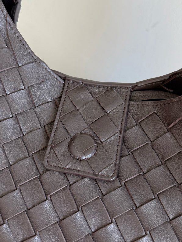 Сумка шкіряна плетені Campana 39 см фото 4