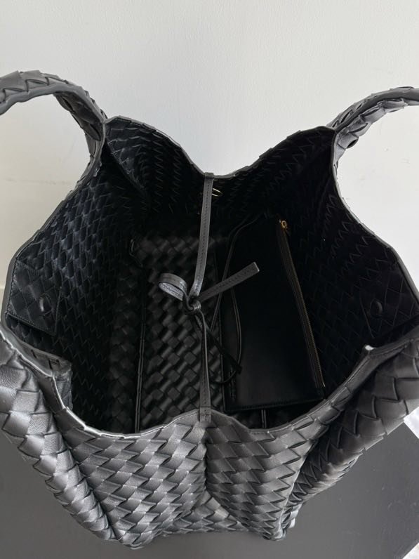 Сумка кожаная плетеная Campana 39 см фото 8