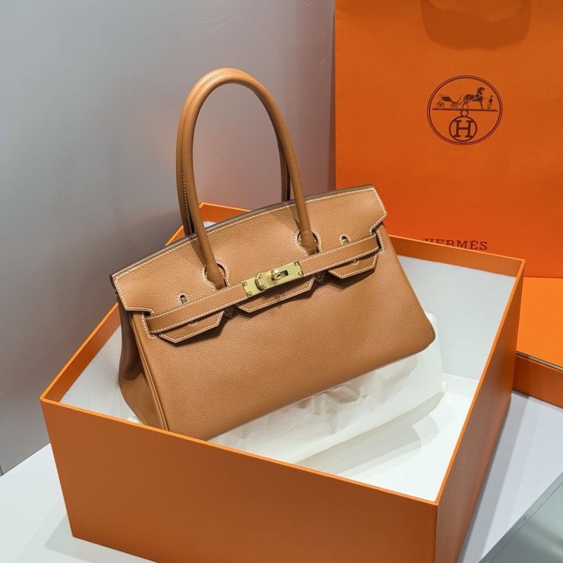 Сумка кожаная Shoulder Birkin Gold 29 см