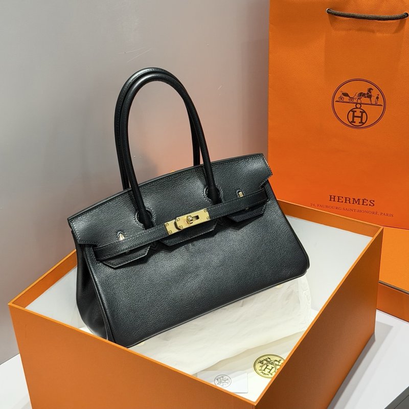 Сумка кожаная Shoulder Birkin Gold 29 см