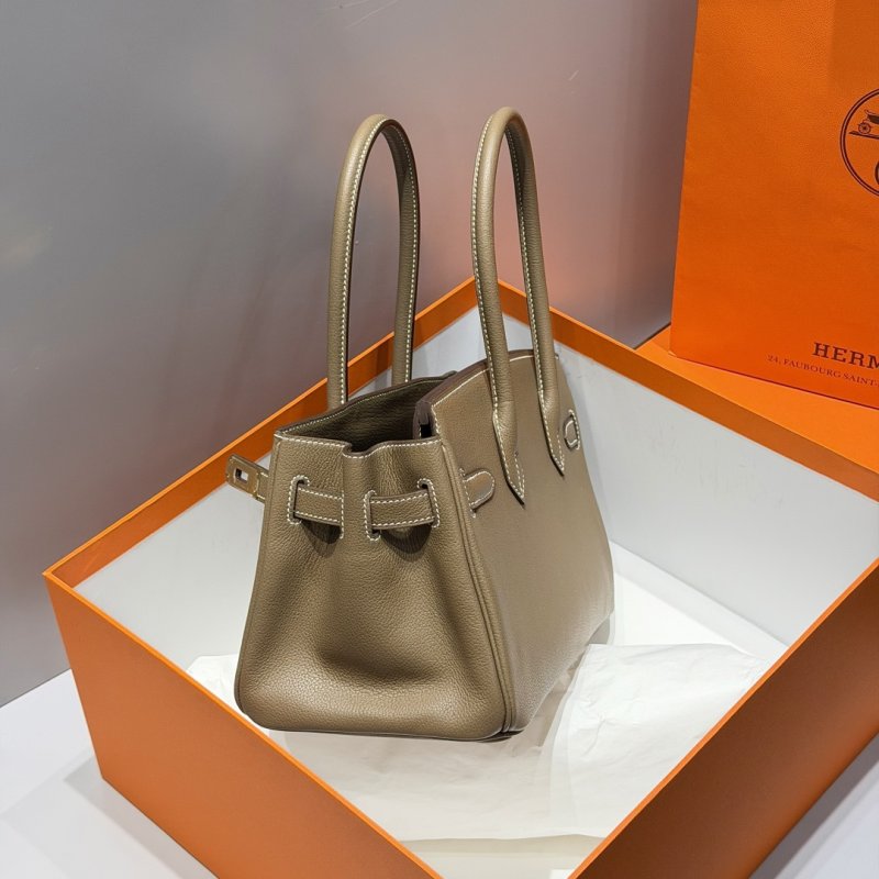 Сумка кожаная Shoulder Birkin Gold 29 см фото 3