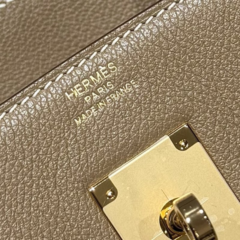 Сумка кожаная Shoulder Birkin Gold 29 см фото 4