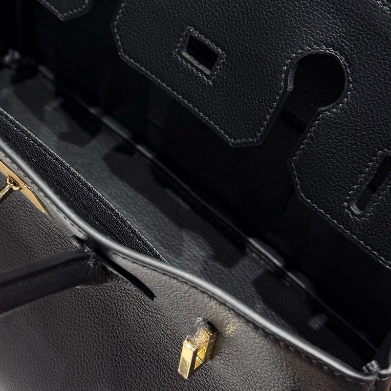 Сумка кожаная Shoulder Birkin Gold 29 см фото 7