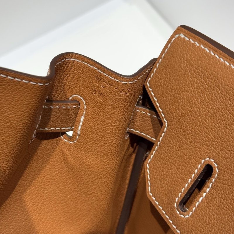 Сумка кожаная Shoulder Birkin Gold 29 см фото 7