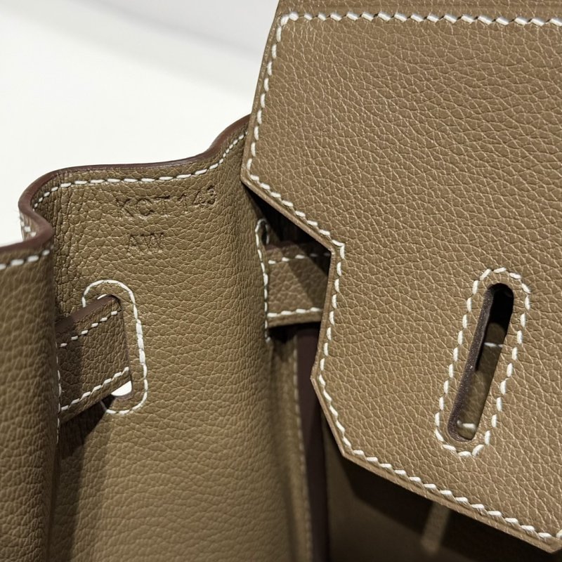 Сумка кожаная Shoulder Birkin Gold 29 см фото 8