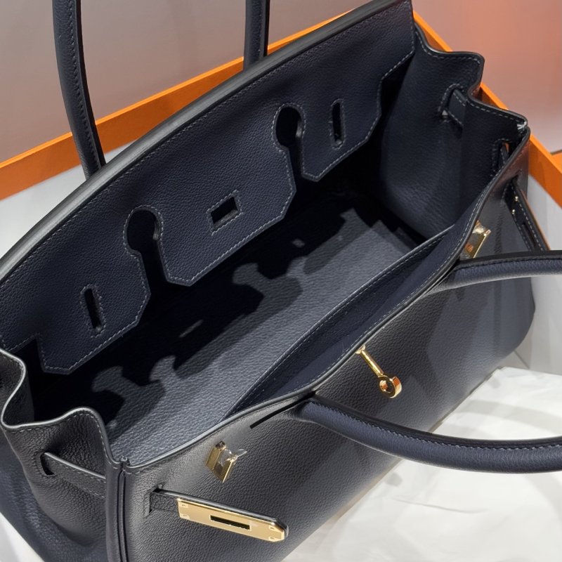 Сумка кожаная Shoulder Birkin Gold 29 см фото 8