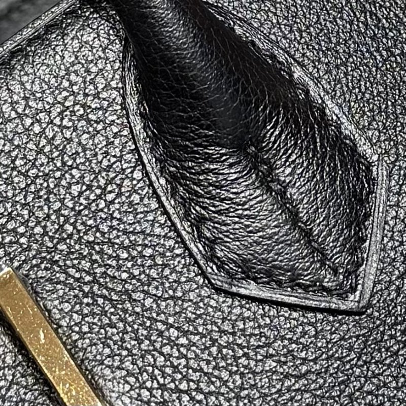 Сумка кожаная Shoulder Birkin Gold 29 см фото 8