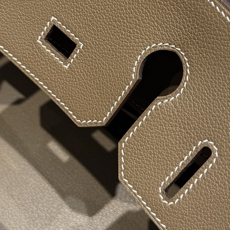 Сумка кожаная Shoulder Birkin Gold 29 см фото 9