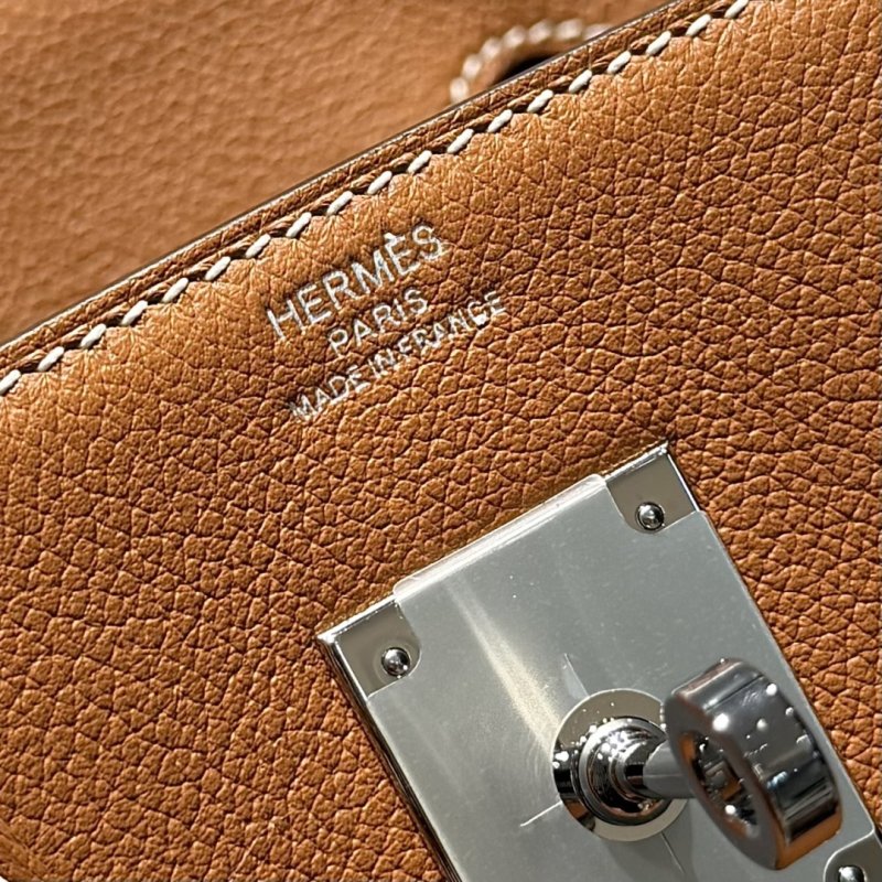 Сумка кожаная Shoulder Birkin Silver 29 см фото 4