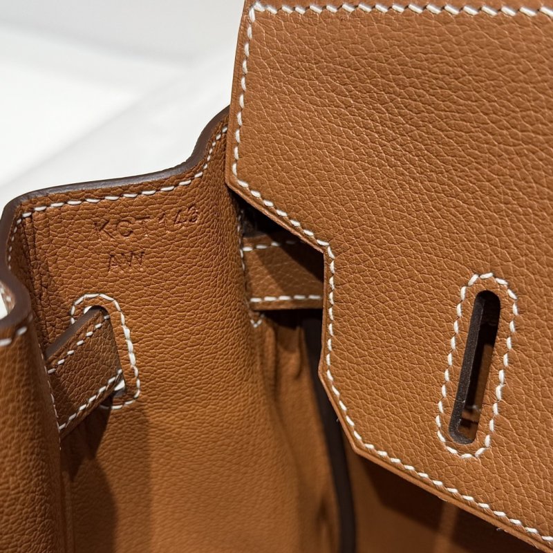 Сумка кожаная Shoulder Birkin Silver 29 см фото 6