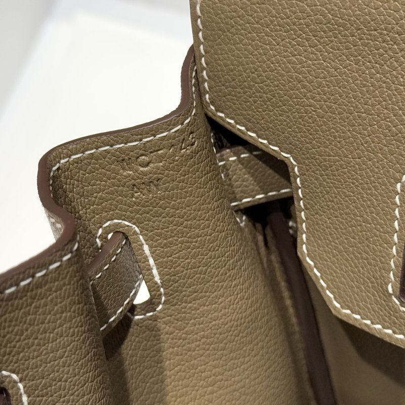 Сумка кожаная Shoulder Birkin Silver 29 см фото 6