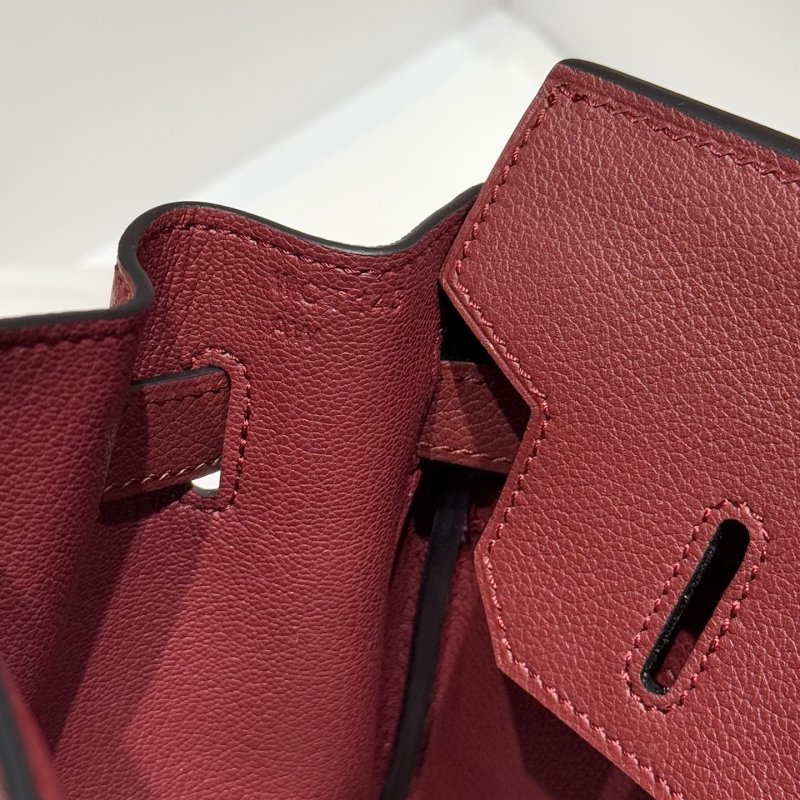 Сумка кожаная Shoulder Birkin Silver 29 см фото 6