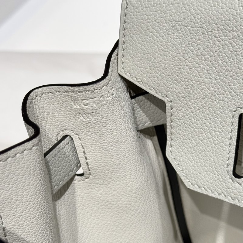 Сумка кожаная Shoulder Birkin Silver 29 см фото 6