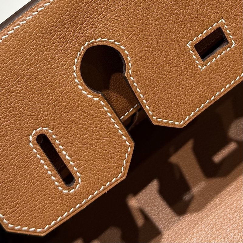 Сумка кожаная Shoulder Birkin Silver 29 см фото 7