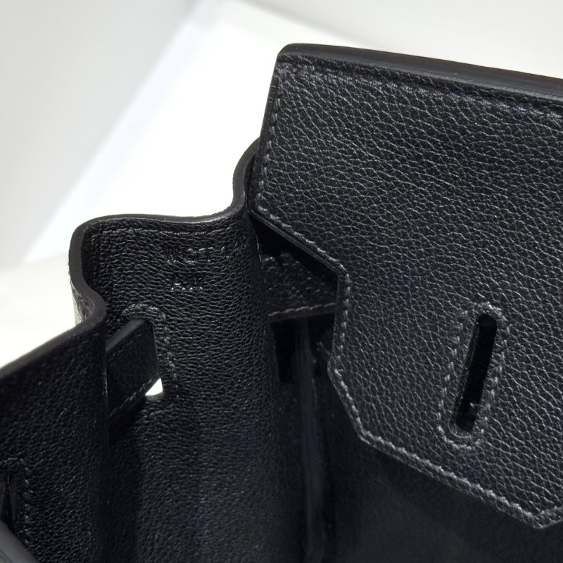 Сумка кожаная Shoulder Birkin Silver 29 см фото 7