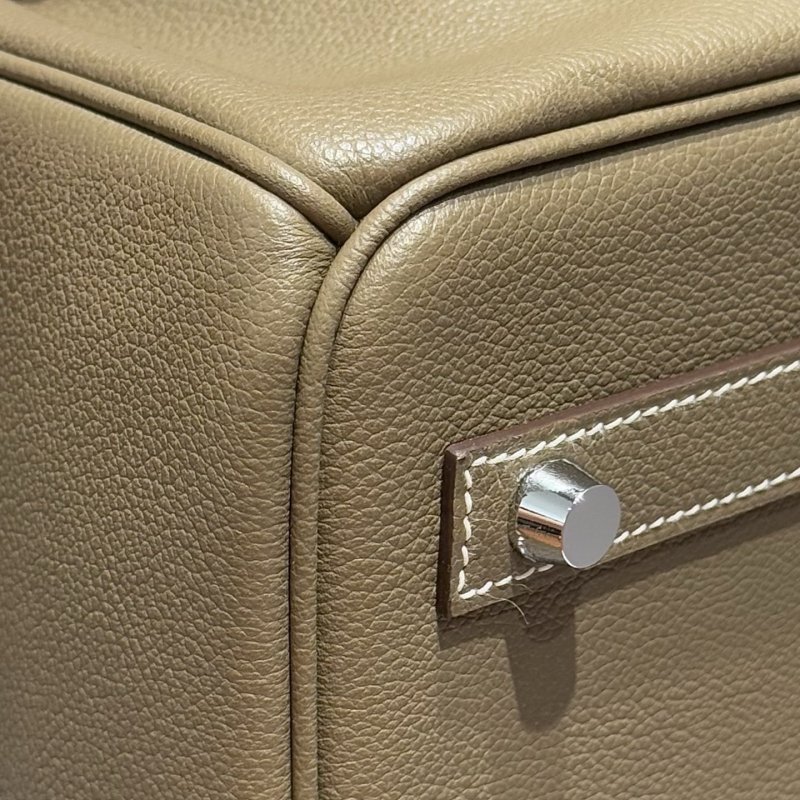 Сумка кожаная Shoulder Birkin Silver 29 см фото 8