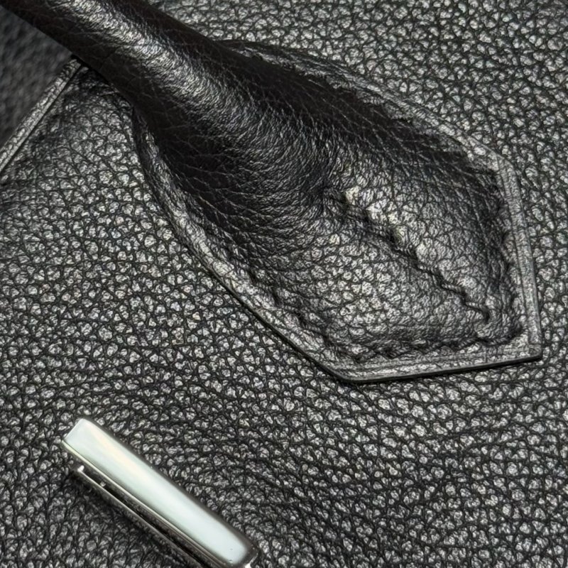 Сумка кожаная Shoulder Birkin Silver 29 см фото 8