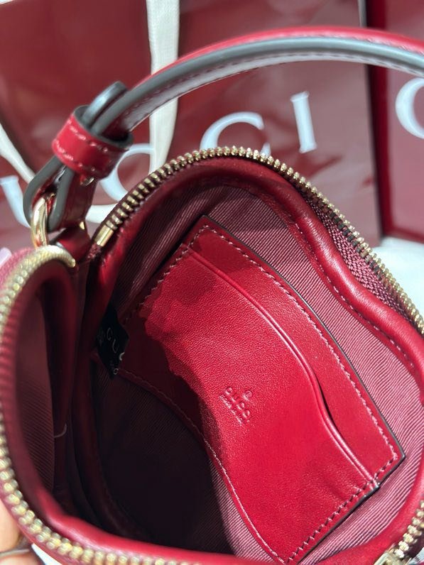 A bag leather at form hearts фото 6