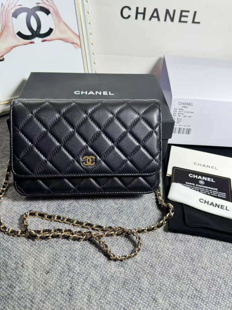 Сумка кожаная WOC 19 см