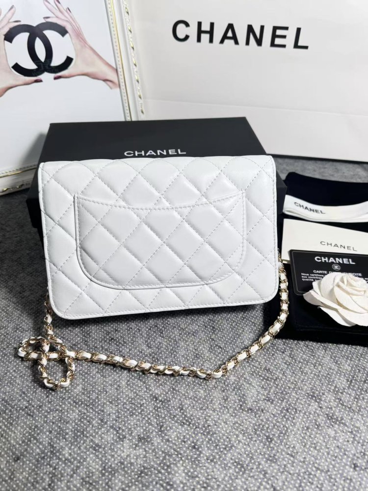 Сумка кожаная WOC 19 см фото 2