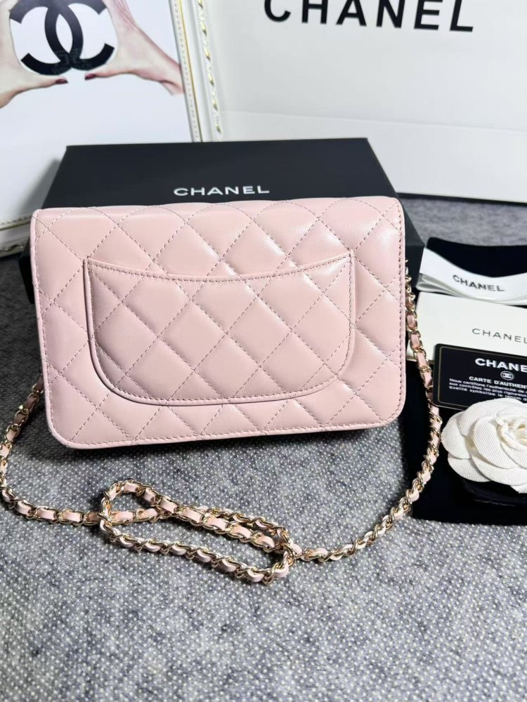 Сумка кожаная WOC 19 см фото 2