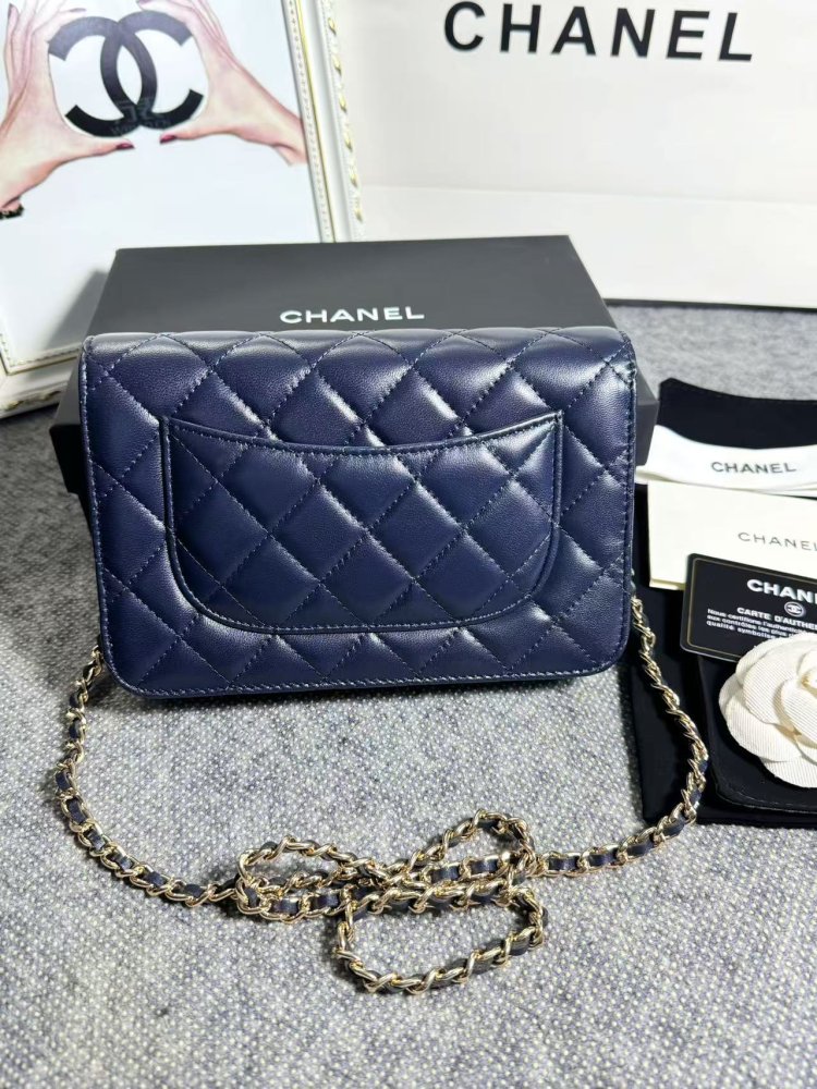 Сумка кожаная WOC 19 см фото 2