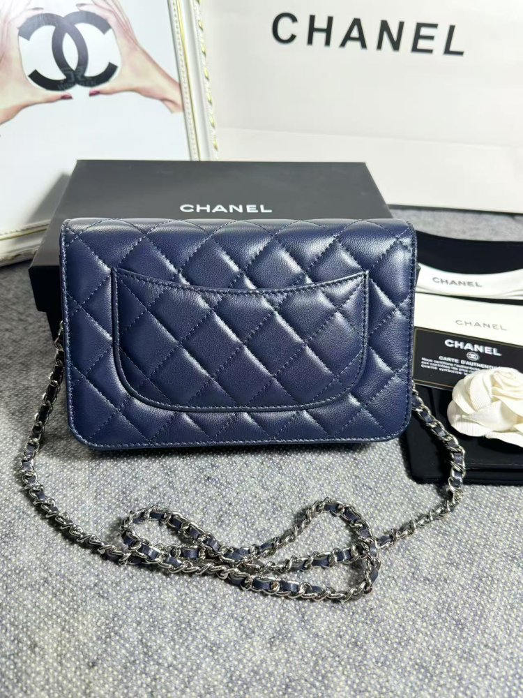 Сумка кожаная WOC 19 см фото 2