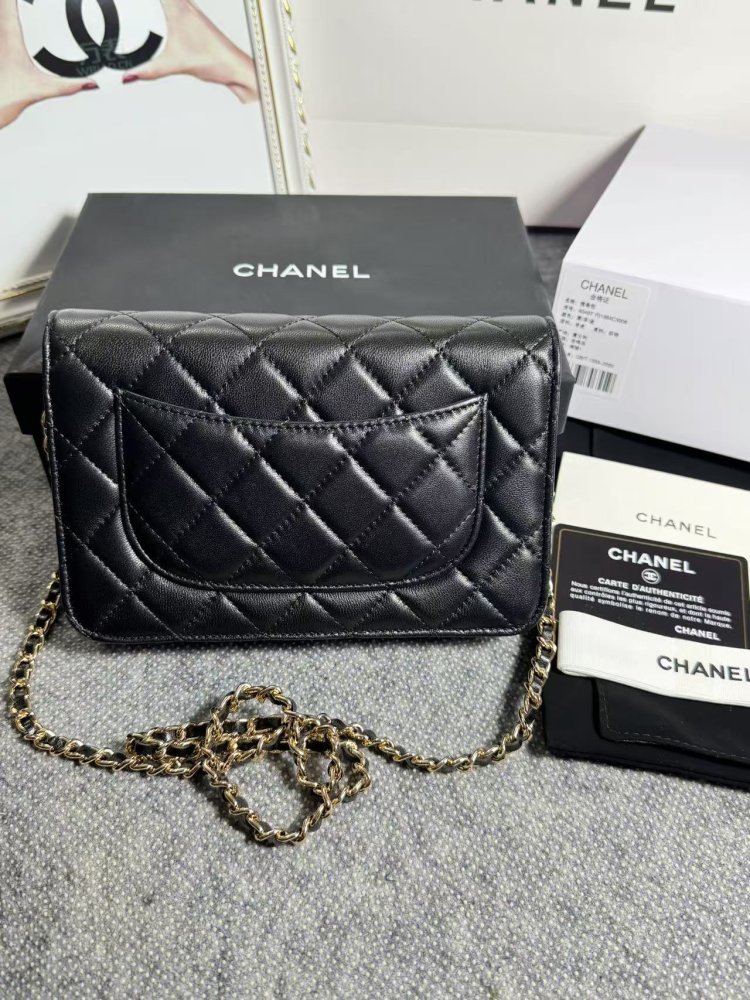 Сумка кожаная WOC 19 см фото 2