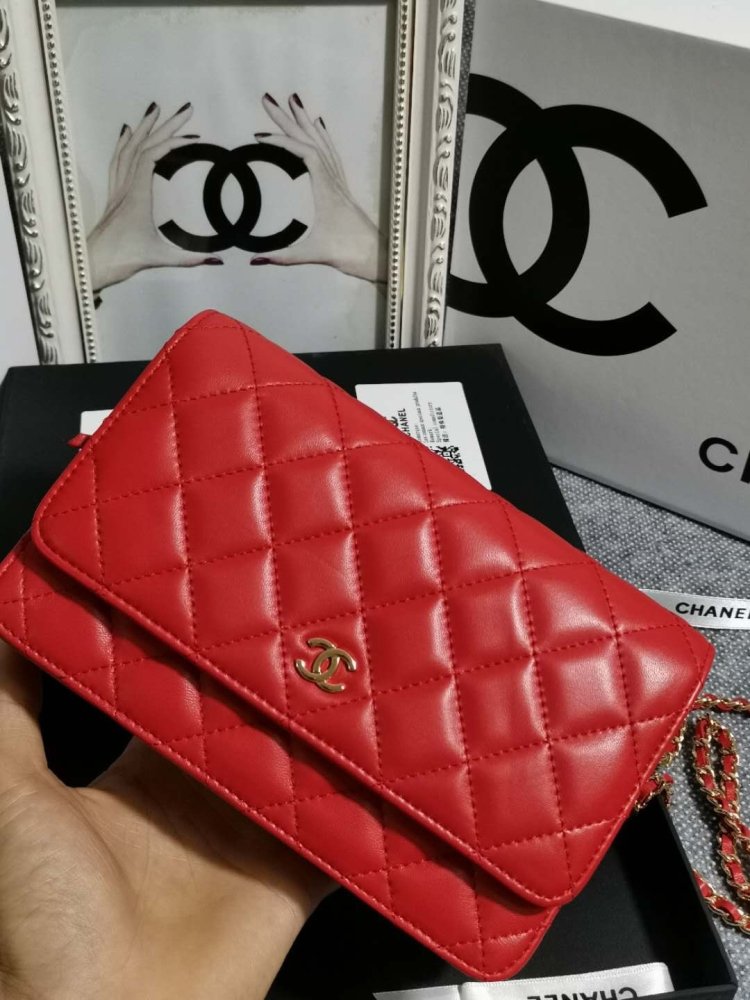 Сумка кожаная WOC 19 см фото 3