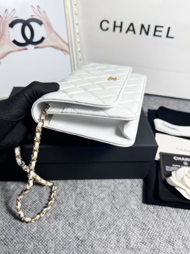 Сумка кожаная WOC 19 см фото 3