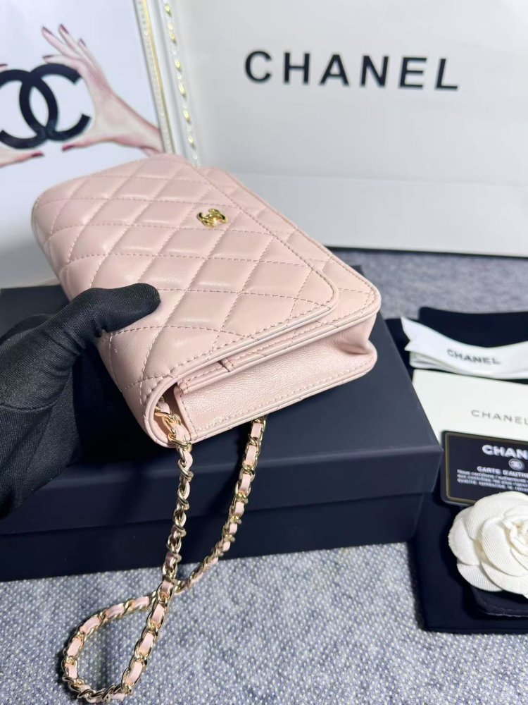 Сумка кожаная WOC 19 см фото 3