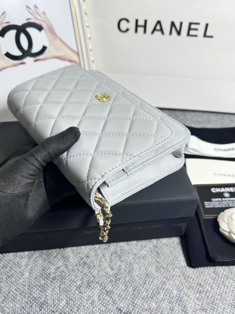 Сумка кожаная WOC 19 см фото 3