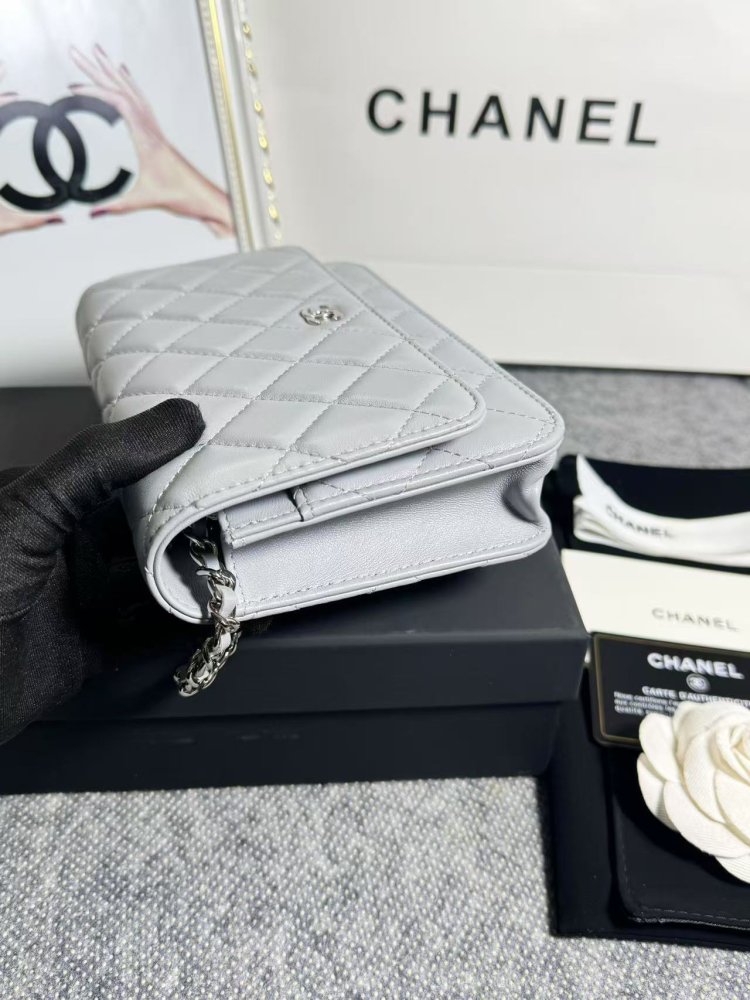 Сумка кожаная WOC 19 см фото 3