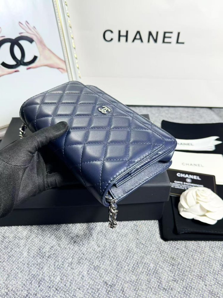 Сумка кожаная WOC 19 см фото 3