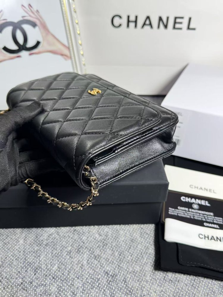 Сумка кожаная WOC 19 см фото 3