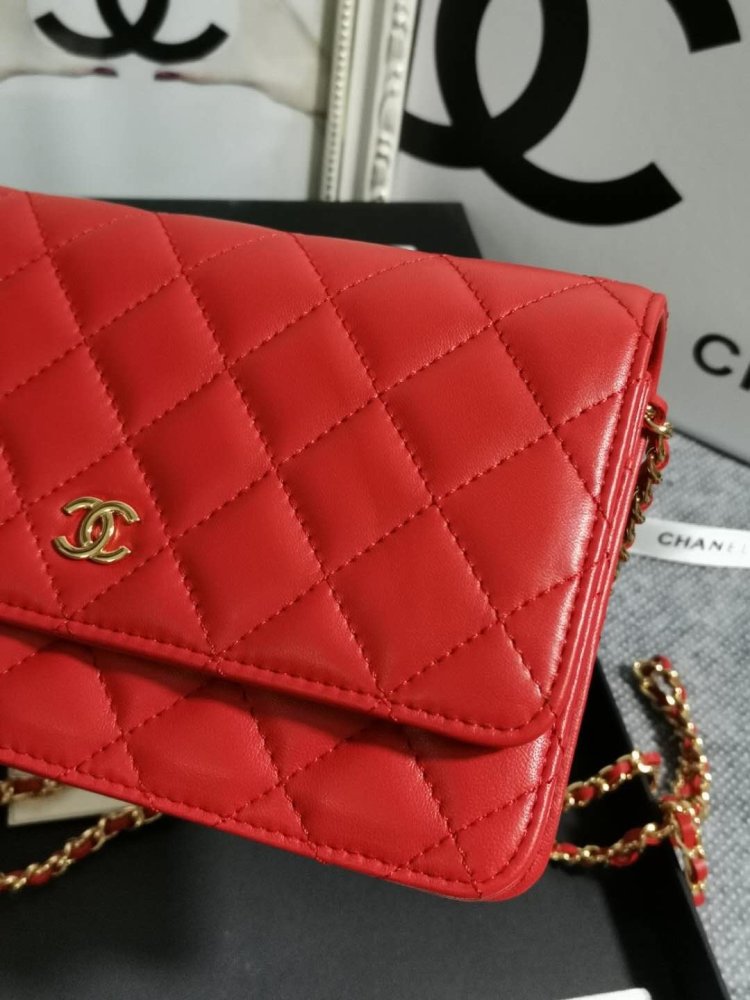 Сумка кожаная WOC 19 см фото 4