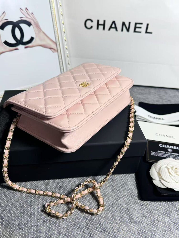 Сумка кожаная WOC 19 см фото 4