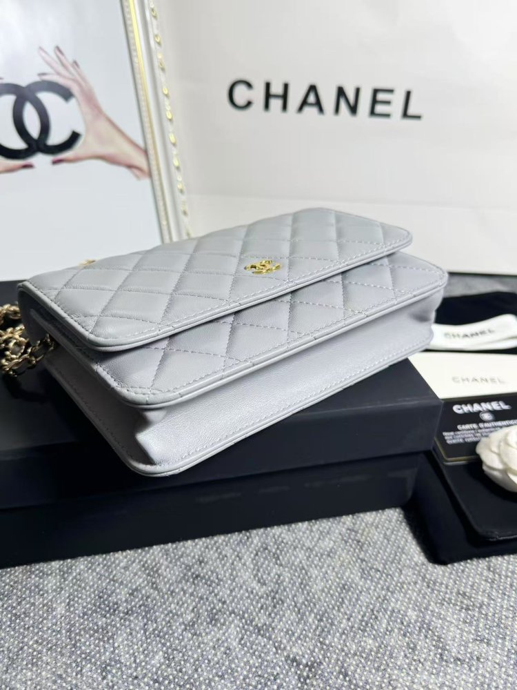 Сумка кожаная WOC 19 см фото 4