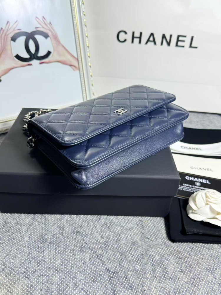 Сумка кожаная WOC 19 см фото 4