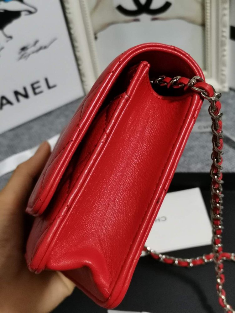 A bag leather WOC 19 cm фото 5