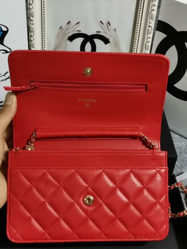 Сумка кожаная WOC 19 см фото 7