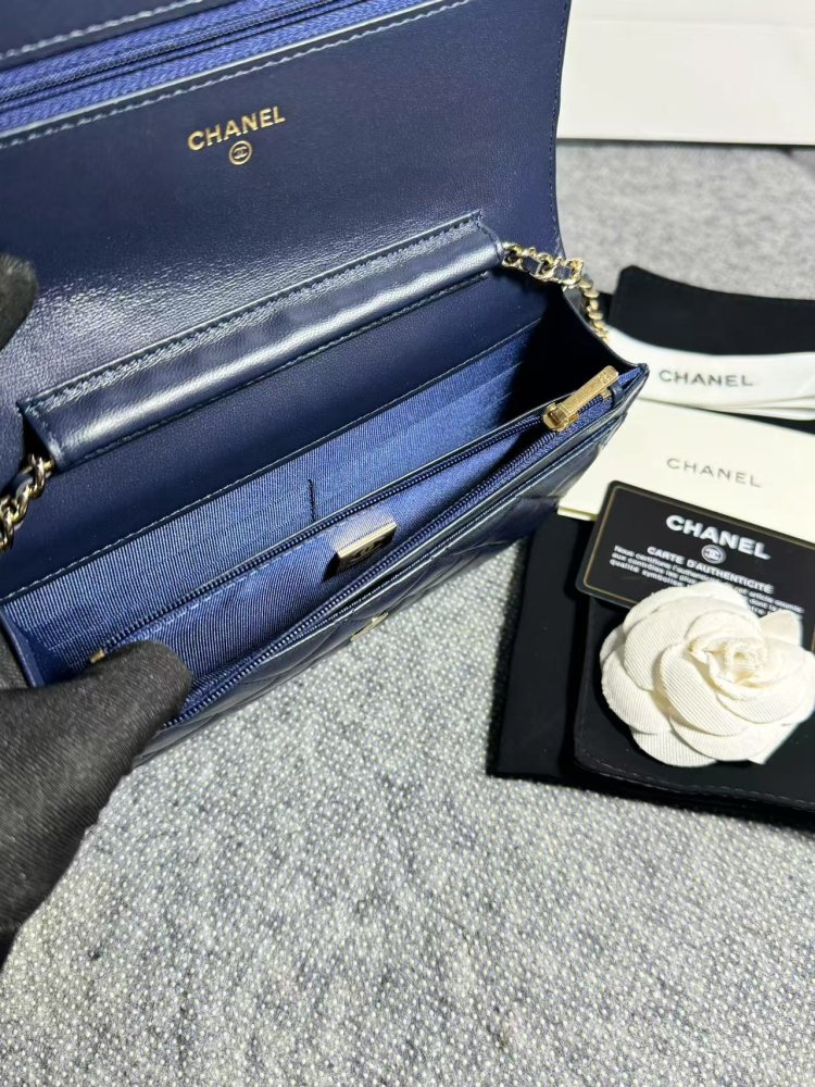 Сумка кожаная WOC 19 см фото 7