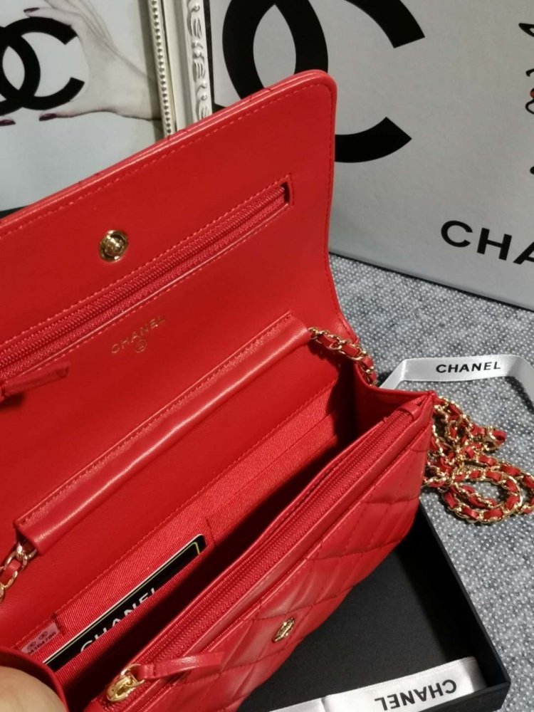 Сумка кожаная WOC 19 см фото 8