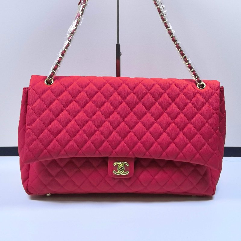Сумка кожаная женская Chanel CF Extra Large Airport Bag 46 см