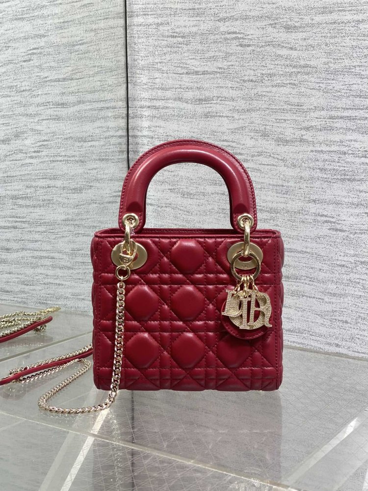 Сумка Lady Dior кожаная 17 см