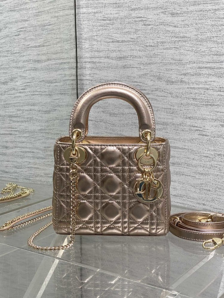 Сумка Lady Dior кожаная 17 см