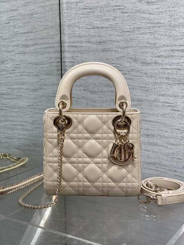 Сумка Lady Dior кожаная 17 см