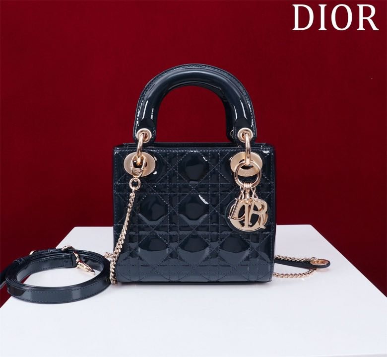 Сумка Lady Dior кожаная 17 см