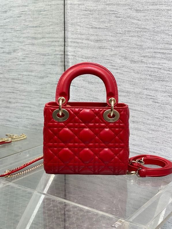 Сумка Lady Dior кожаная 17 см