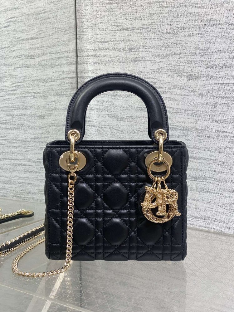 Сумка Lady Dior кожаная 17 см фото 2